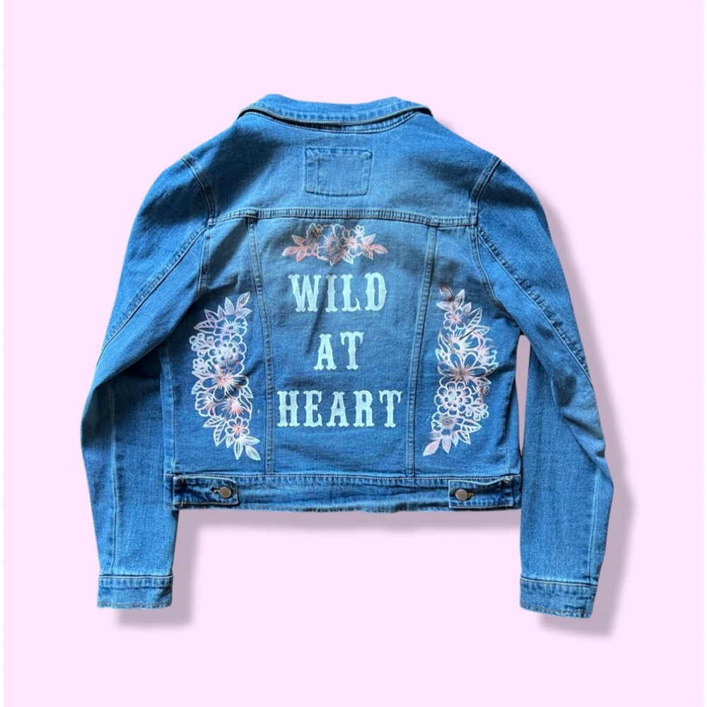Hand painted denim jacket